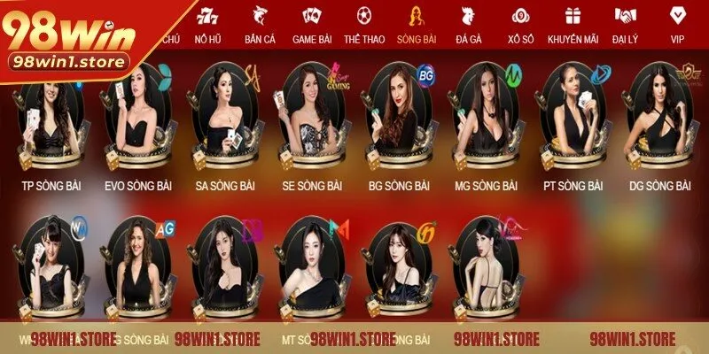 Live Casino 98win là sảnh game ăn khách